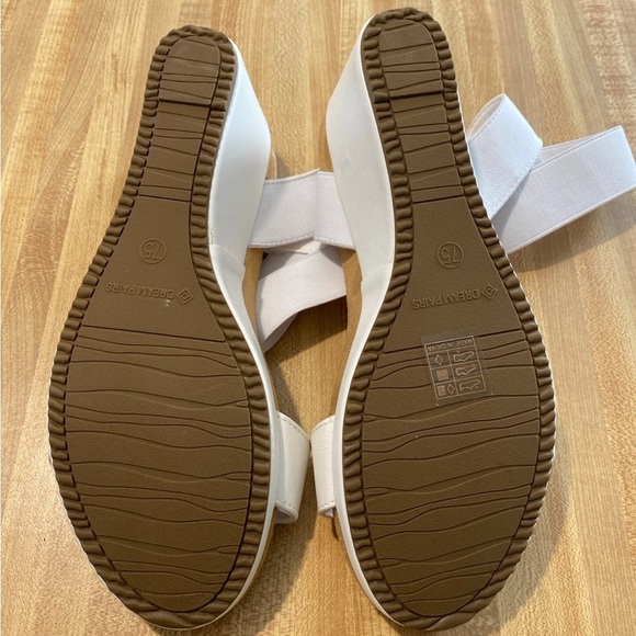 DREAM PAIRS Women's Elastica Ankle Strap Open Toe Platform Wedge Sandal NWOT 7.5 - Picture 8 of 10